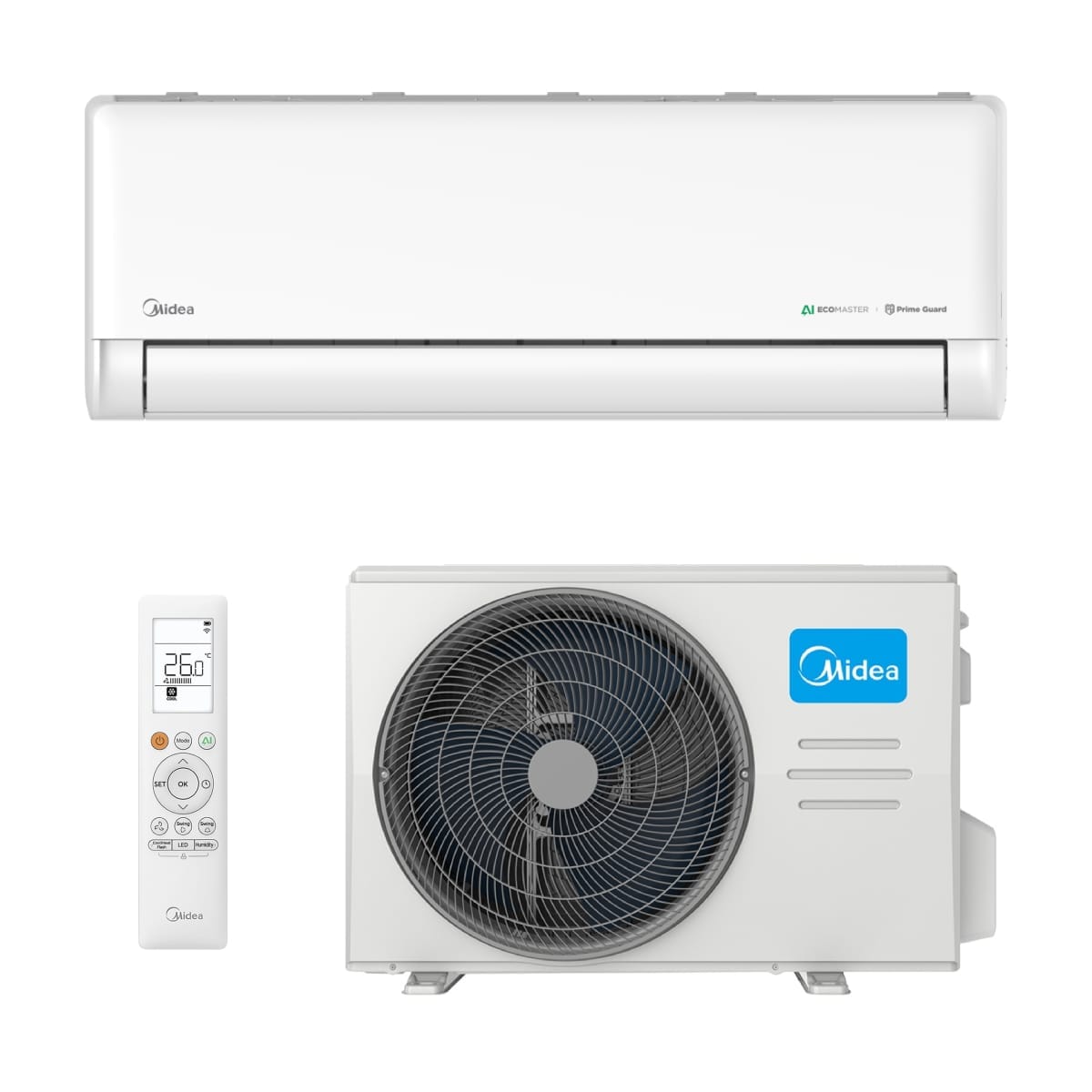 Midea EZ kondicionierius/šilumos siurblys, Oras/Oras, 3,5/3,8 kW - 2