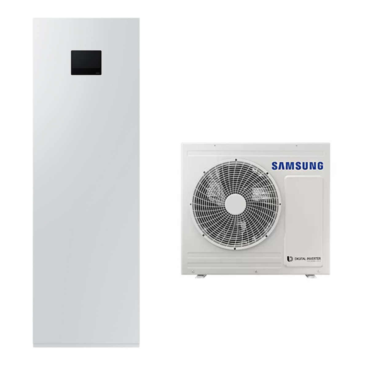 Samsung split komplektas, šilumos siurblys, Oras/Vanduo, su integruota 200 l talpa, 6,0 kW