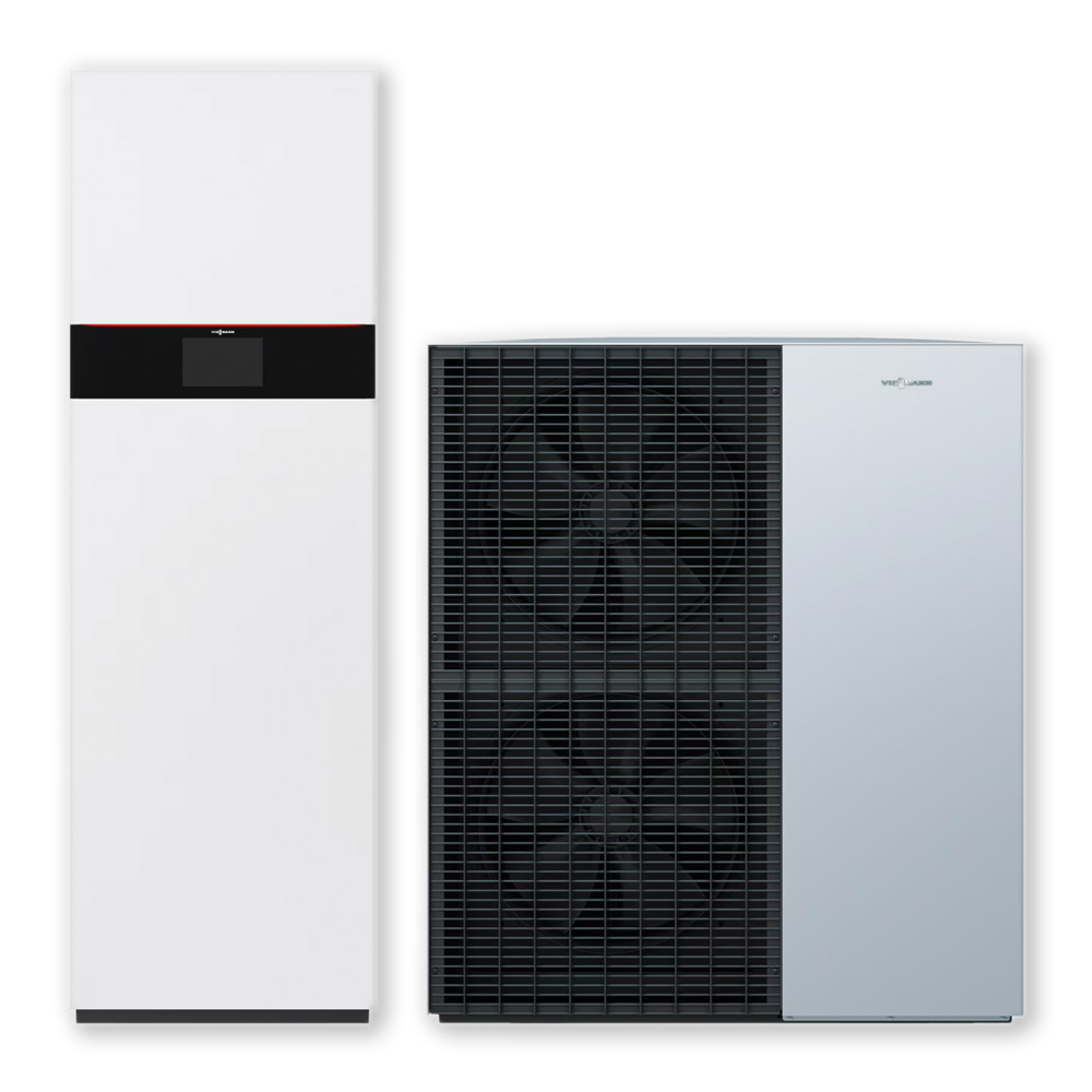 Viessmann Vitocal 150-A Compact šilumos siurblys, Oras/Vanduo, su integruota 190 l talpa, 16,0 kW